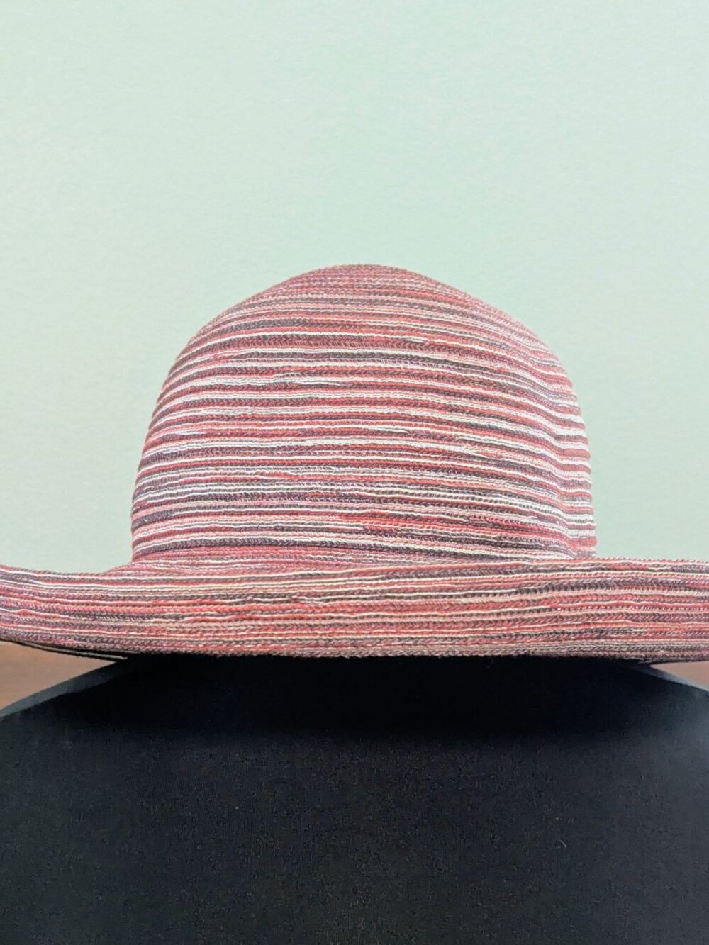 Wallaroo Hat Company Sydney Packable Sun Hat - Coral / Brown / White Ribbon
